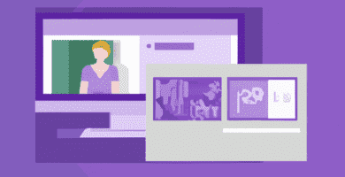 una ilustracion vectorial sobre como agregar enlaces a tu tarjeta de visita digital en wordpress en escala de lilas y colores tecnologicos pero predominando siempre el color hexadecimal b78af2 con m