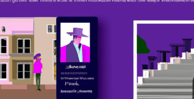 una ilustracion vectorial sobre como agregar funciones de co navegacion a tu tarjeta de visita digital en wordpress en escala de lilas y colores tecnologicos pero predominando siempre el color hexade