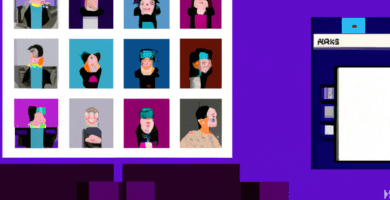 una ilustracion vectorial sobre como agregar un boton de compartir en redes sociales en tus videos de wordpress en escala de lilas y colores tecnologicos pero predominando siempre el color hexadecima