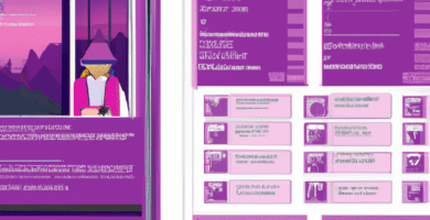 una ilustracion vectorial sobre como agregar un menu con iconos en wordpress en escala de lilas y colores tecnologicos pero predominando siempre el color hexadecimal b78af2 con mas del 40 de la imag