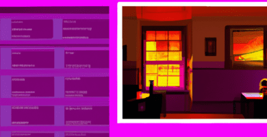 una ilustracion vectorial sobre como agregar un menu con imagenes en wordpress en escala de lilas y colores tecnologicos pero predominando siempre el color hexadecimal b78af2 con mas del 40 de la im