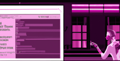 una ilustracion vectorial sobre como agregar un menu con subtitulos en wordpress en escala de lilas y colores tecnologicos pero predominando siempre el color hexadecimal b78af2 con mas del 40 de la