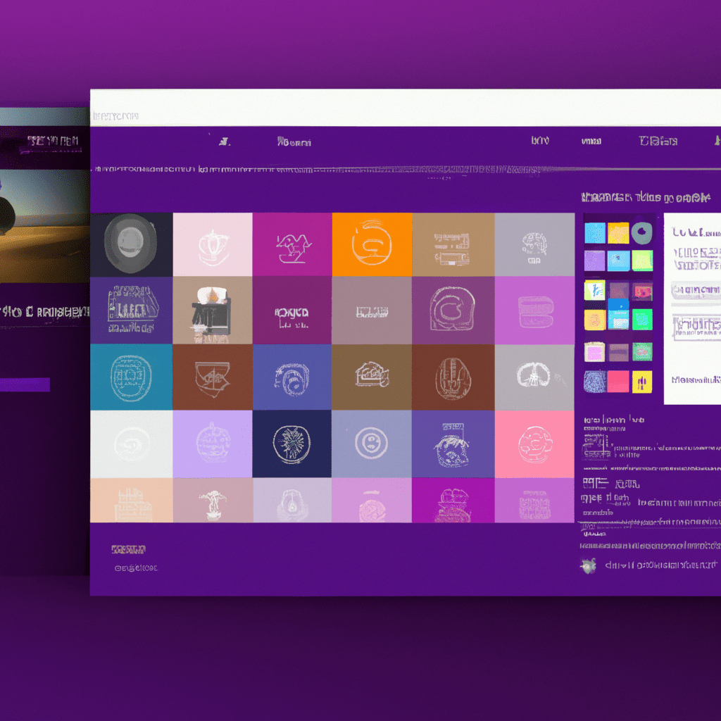 una ilustracion vectorial sobre como agregar un menu en formato de lista en wordpress en escala de lilas y colores tecnologicos pero predominando siempre el color hexadecimal b78af2 con mas del 40 d