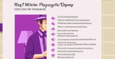 una ilustracion vectorial sobre como agregar un menu fijo en wordpress en escala de lilas y colores tecnologicos pero predominando siempre el color hexadecimal b78af2 con mas del 40 de la imagen by