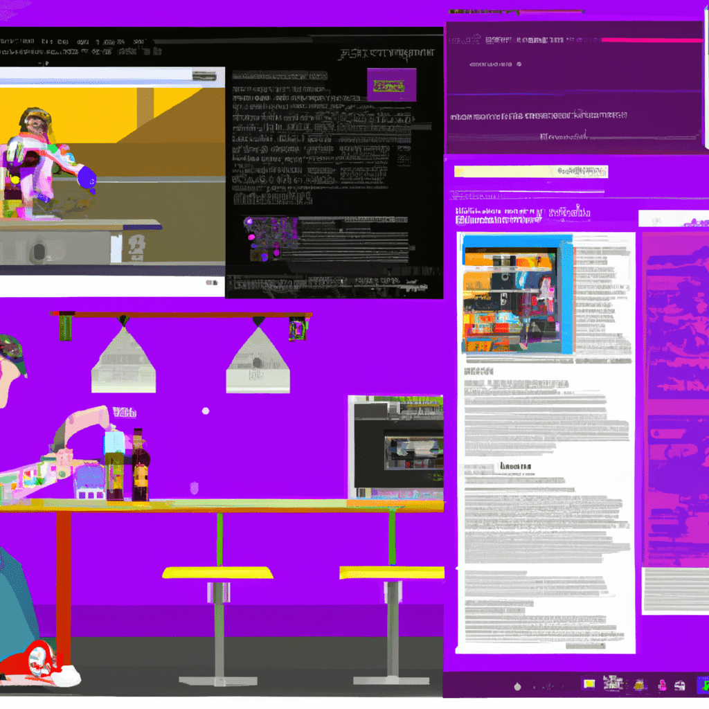 una ilustracion vectorial sobre como agregar un menu vertical en wordpress en escala de lilas y colores tecnologicos pero predominando siempre el color hexadecimal b78af2 con mas del 40 de la imagen