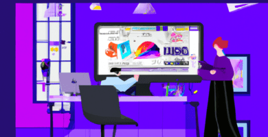 una ilustracion vectorial sobre como agregar un sistema de analisis en tu sitio web de membresia en memberpress en escala de lilas y colores tecnologicos pero predominando siempre el color hexadecima