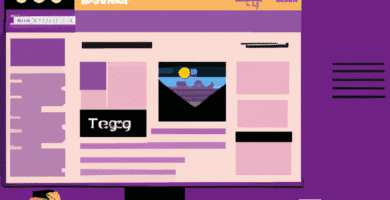 una ilustracion vectorial sobre como agregar un sistema de busqueda en tu sitio web de noticias en newspress en escala de lilas y colores tecnologicos pero predominando siempre el color hexadecimal 1