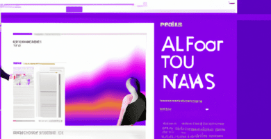 una ilustracion vectorial sobre como agregar un sistema de estadisticas en tu sitio web de noticias en newspress en escala de lilas y colores tecnologicos pero predominando siempre el color hexadecim 1