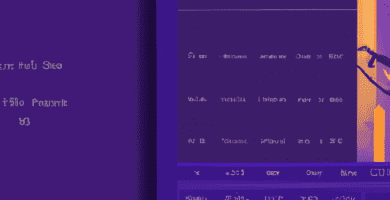 una ilustracion vectorial sobre como agregar un sistema de estadisticas en tu sitio web de portafolio en wp portfolio en escala de lilas y colores tecnologicos pero predominando siempre el color hexa