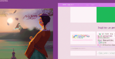 una ilustracion vectorial sobre como agregar un sistema de filtros en tu sitio web de portafolio en wp portfolio en escala de lilas y colores tecnologicos pero predominando siempre el color hexadecim