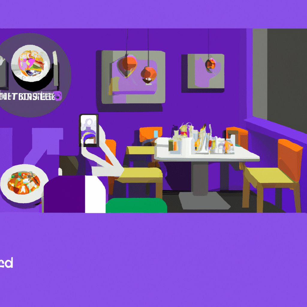 una ilustracion vectorial sobre como agregar un sistema de integracion con google adwords en tu sitio web de reservas de restaurantes en restaurant reservations en escala de lilas y colores tecnologi 1