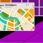 una ilustracion vectorial sobre como agregar un sistema de integracion con google maps en tu sitio web de directorios en geodirectory en escala de lilas y colores tecnologicos pero predominando siemp