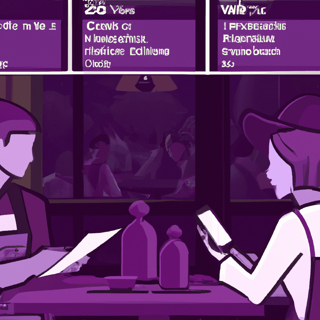 una ilustracion vectorial sobre como agregar un sistema de integracion con infusionsoft en tu sitio web de reservas de restaurantes en restaurant reservations en escala de lilas y colores tecnologico