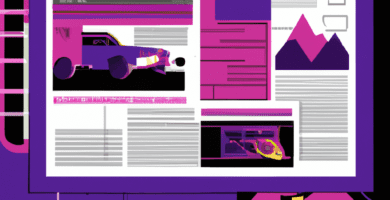 una ilustracion vectorial sobre como agregar un sistema de integracion con salesforce en tu sitio web de noticias en newspress en escala de lilas y colores tecnologicos pero predominando siempre el c 1