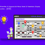 una ilustracion vectorial sobre como agregar un sistema de seo en tu sitio web de directorios en geodirectory en escala de lilas y colores tecnologicos pero predominando siempre el color hexadecimal