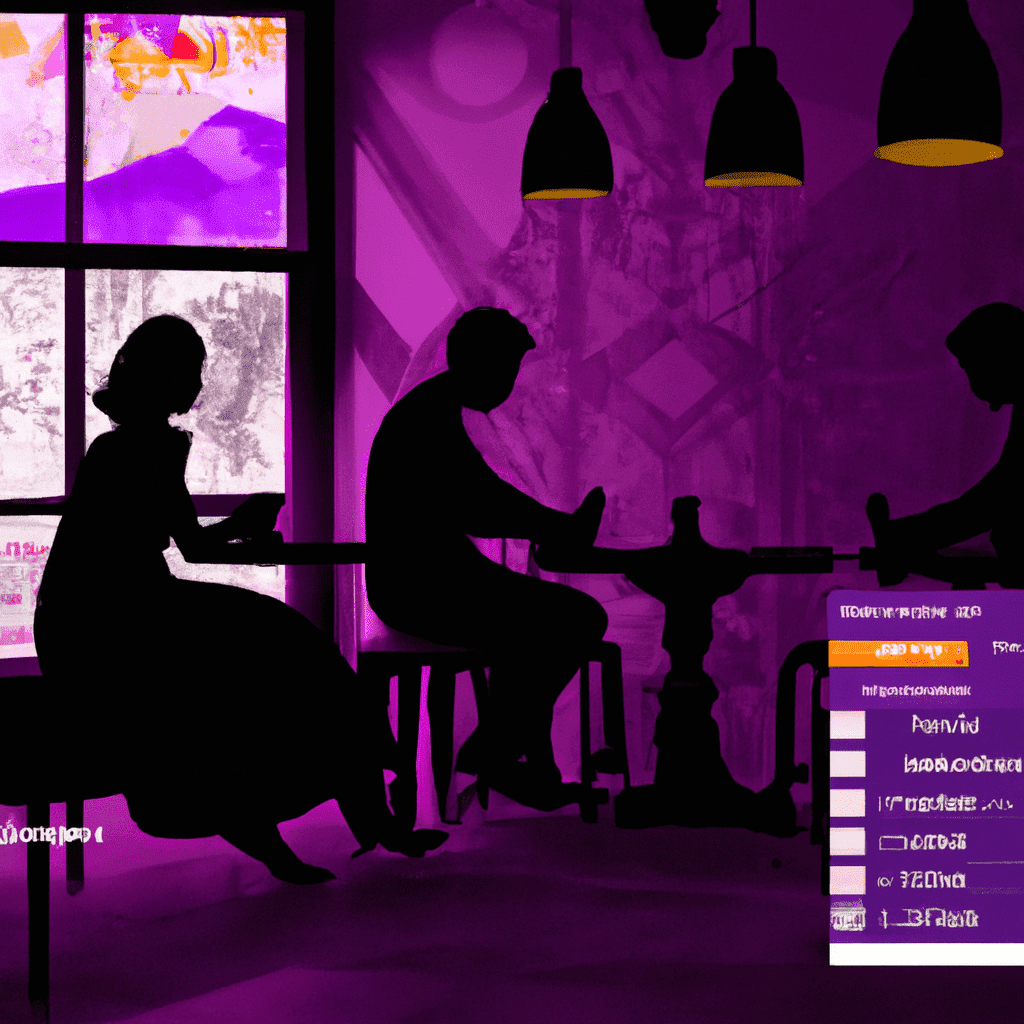 una ilustracion vectorial sobre como agregar un systema de notificaciones en tu sitio web de reservas de restaurantes en restaurant reservations en escala de lilas y colores tecnologicos pero predomi