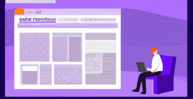 una ilustracion vectorial sobre como agregar y administrar categorias y etiquetas en tu sitio web de noticias en newspress en escala de lilas y colores tecnologicos pero predominando siempre el color 2