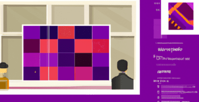una ilustracion vectorial sobre como crear un sitio web de listas de reproduccion de videos en wordpress con video gallery en escala de lilas y colores tecnologicos pero predominando siempre el color