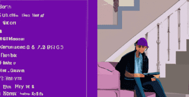 una ilustracion vectorial sobre como personalizar el diseno de tu tarjeta de visita digital en wordpress en escala de lilas y colores tecnologicos pero predominando siempre el color hexadecimal b78a