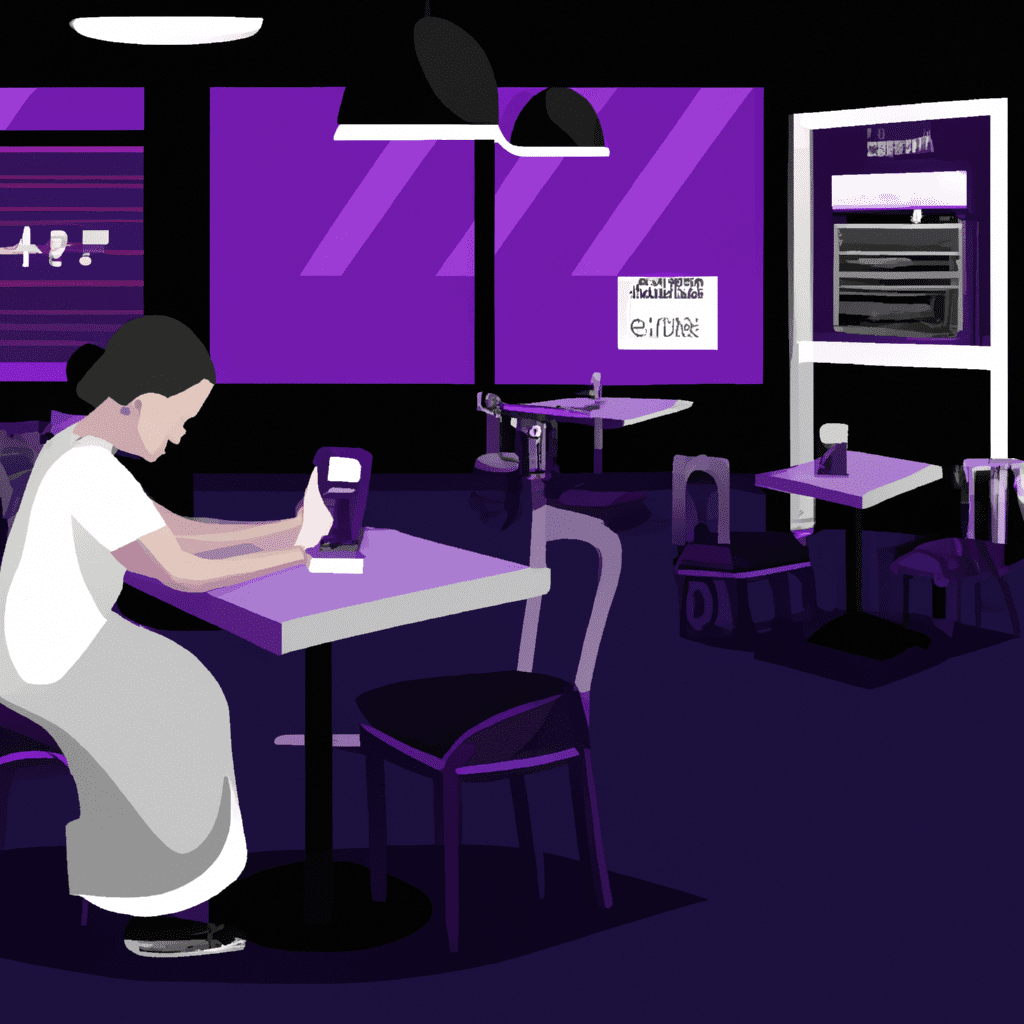 una ilustracion vectorial sobre como personalizar la apariencia de tu sitio web de reservas de restaurantes en restaurant reservations en escala de lilas y colores tecnologicos pero predominando siem